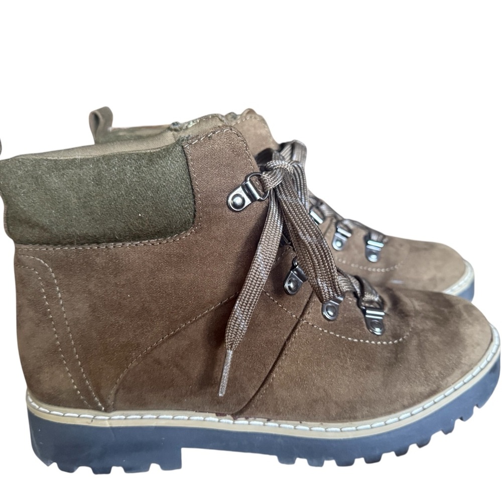 Cliffs Green Brown Hiking Boots Size 6.5